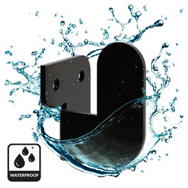 Wallity Set de 3 Perchas de Metal Negras Resistentes para Armario 3.2 x 4.2 x 3.4 cm Soporte 3kg